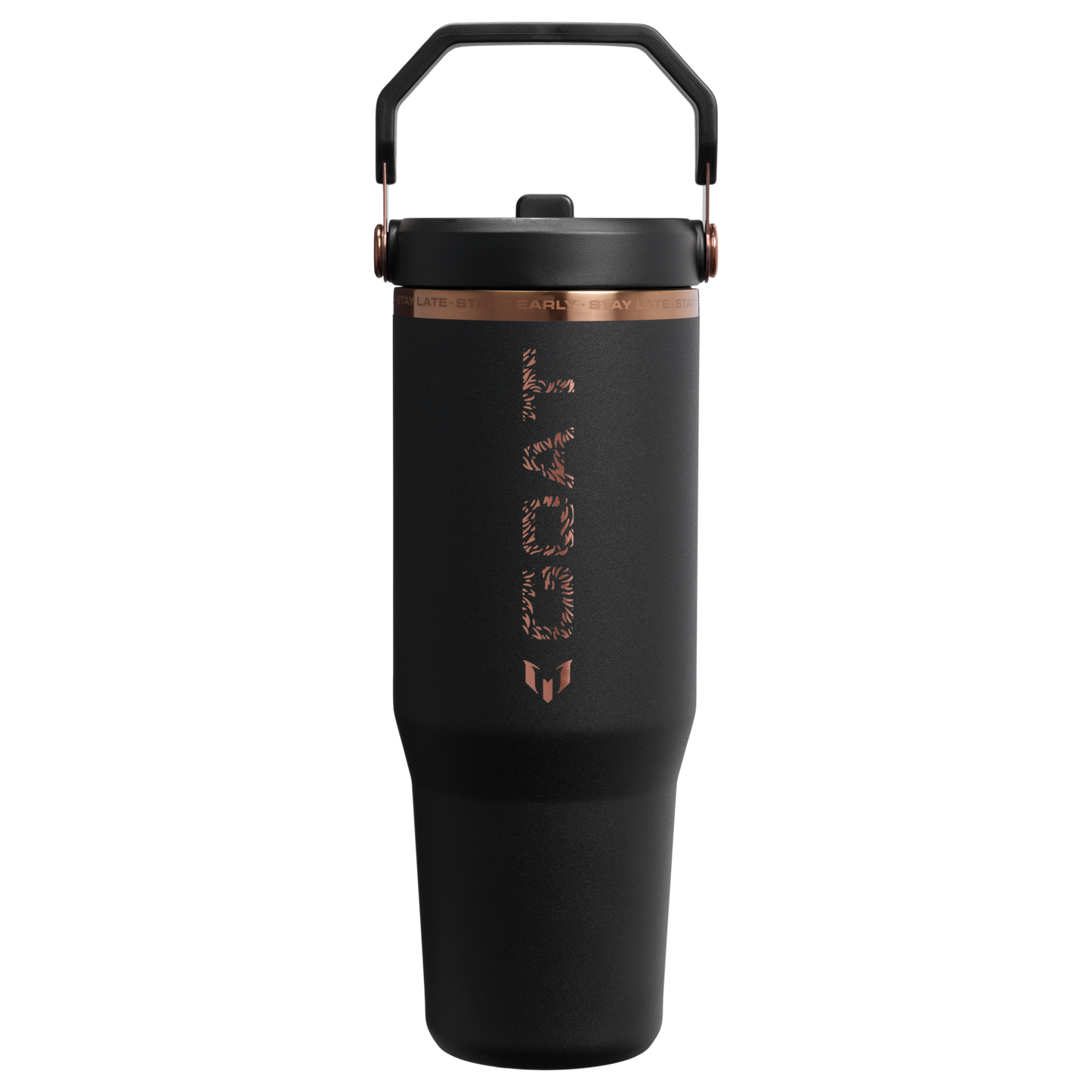 The Messi x Stanley  IceFlow™ Flip Straw Tumbler